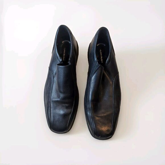Nunn Bush Black Leather Sanford Slip-Resistant Work Slip-On 13M - Picture 1 of 12